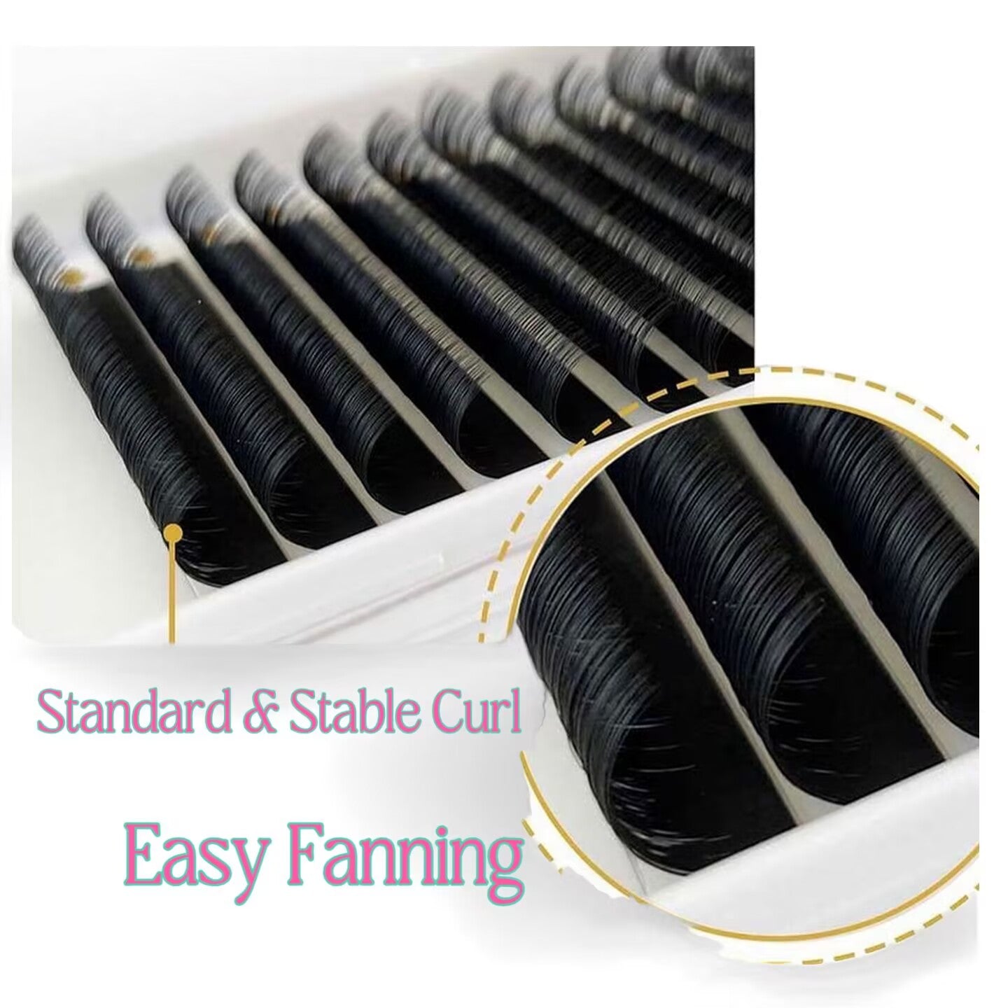 0.05MM Cashmere Super Matte Black Volume Lash Extensions Soft Individual Eyelashes