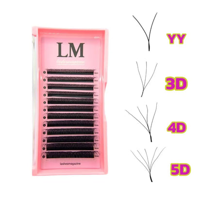 FREE SAMPLES KIT PREMIUM CASHMERE  & VELVET VOLUME lash extensions ULTRA  MATTE BLACK 3 lash trays totally