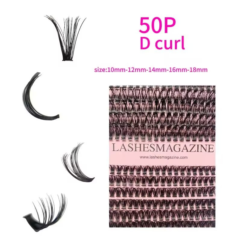 DIY Lash Extensions Kit,50P mega volume 280pcs Lash Clusters Eyelash Extension Kit Bond And Seal Glue Remover Applicator False Eyelashes Christmas  Gift