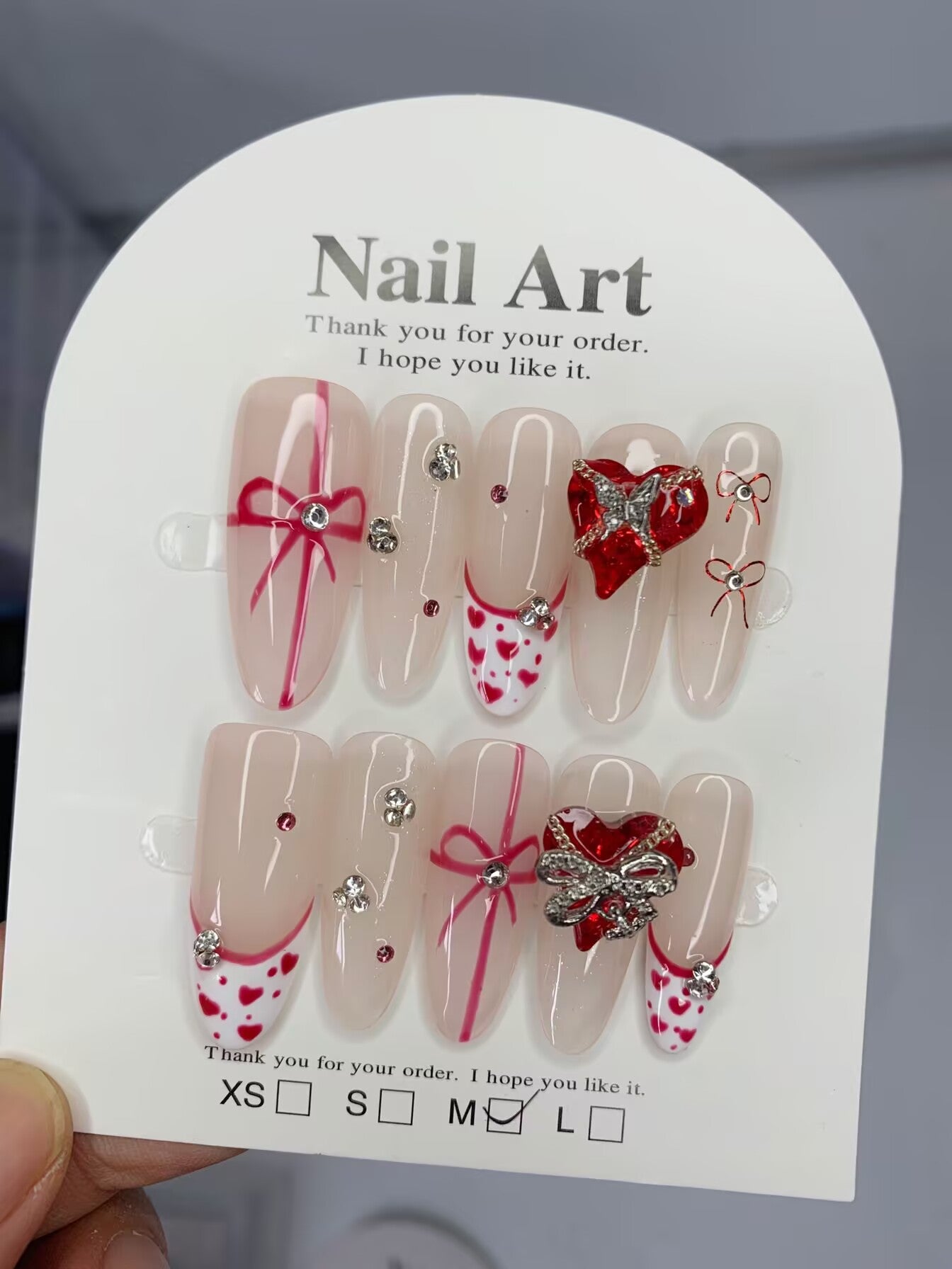 Handmade Press on Nails Brand Design Fake Nails  BG Beauty FREYA