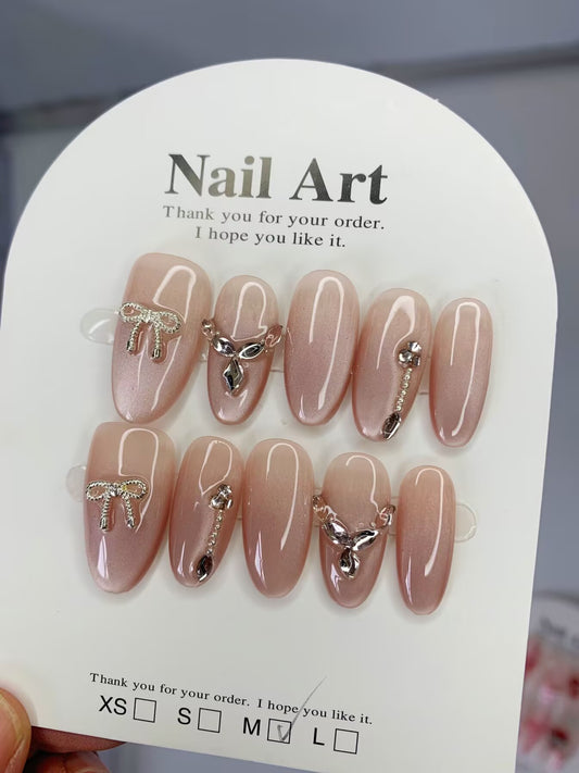 Handmade Press on Nails  Brand Design Fake Nails  BG Beauty PRINCESS